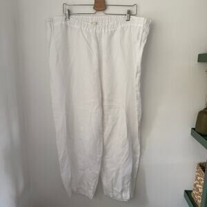 Eileen Fisher Organic Linen Pants Sz 2XL